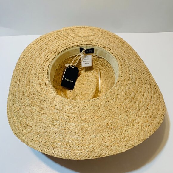 COPY - Hat Attack Sun Hat Braided Straw Wide Brim Summer Beach Women\'s Beige New main image 7